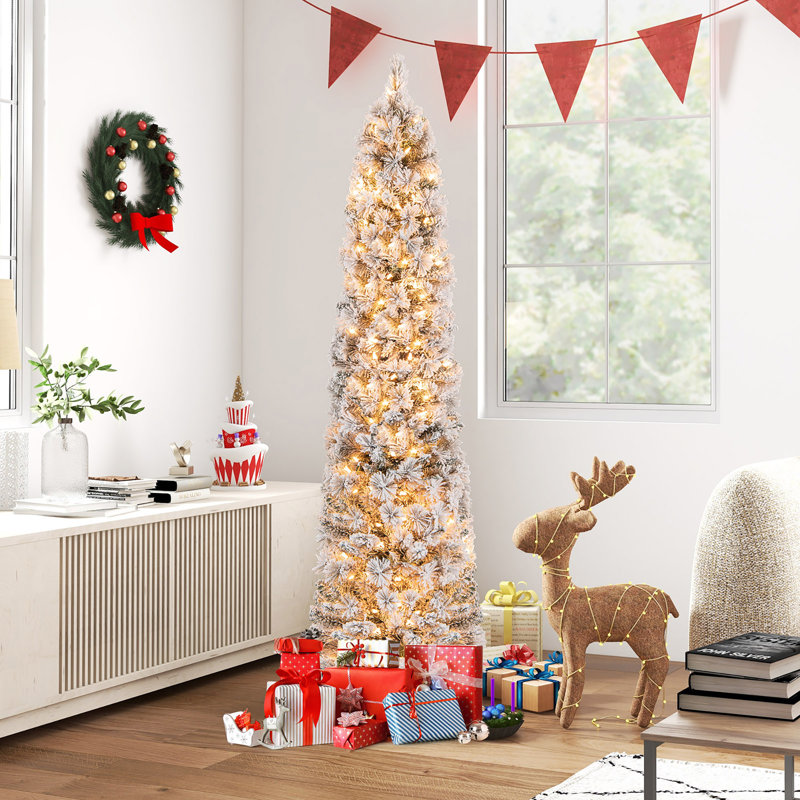 Arbre de Noël pin clair, H 6 pi