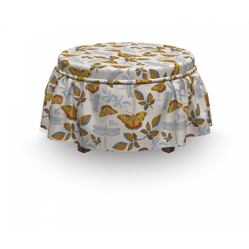 Box Cushion Ottoman Slipcover