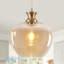 Luminaire suspendu pour îlot de cuisine 1 lumière avec abat-jour en verre martelé Drage-2012173306-2000705801