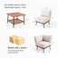 Ensemble de conversation modulaire d'extérieur 6 pièces Benno-132895435