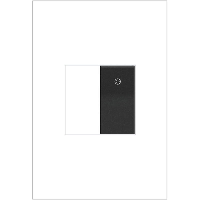 Interrupteur unipolaire à 3 pôles et à 3 voies Adorne® Paddle avec Microban, Graphite