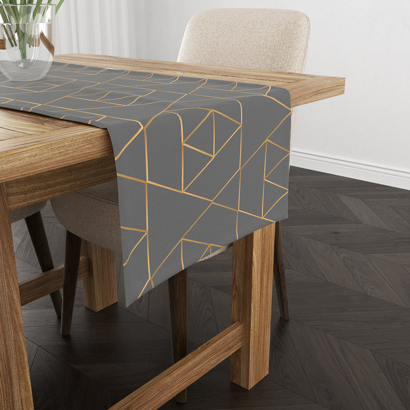 Chemin de table Dade, Gris