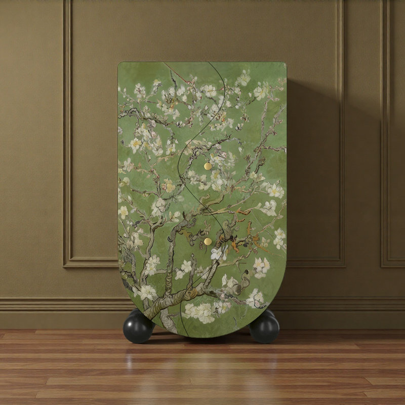Armoire de rangement vintage française avec deux portes