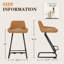 Tabouret de comptoir rembourré avec structure en métal-1181775527-1182117097