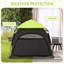 Tente de camping portable pour chiens de très grande taille, avec sac de transport - Races intérieures spacieuses, installation rapide