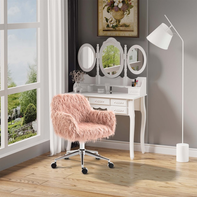 Chaise de travail, Rose