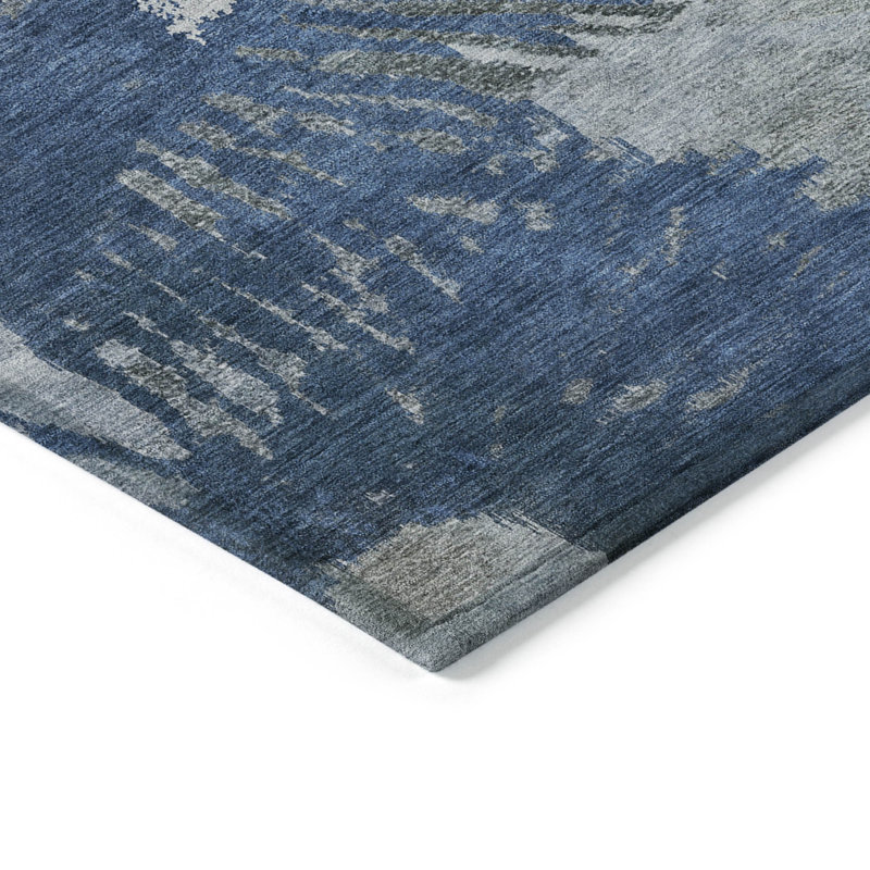 Tapis intérieur / extérieur Kaylani avec envers antidérapant, Rectangulaire 8 pi x 10 pi