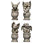 Ensemble de 4 statues de jardin 4 pièces