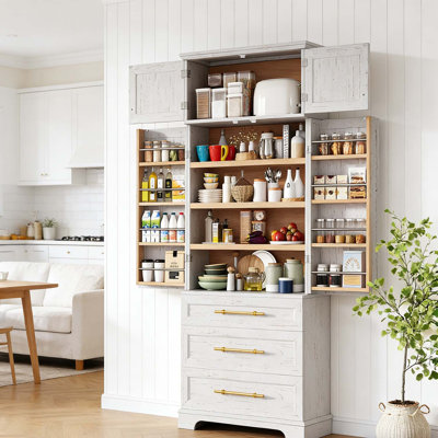 Grand garde-manger de style campagnard