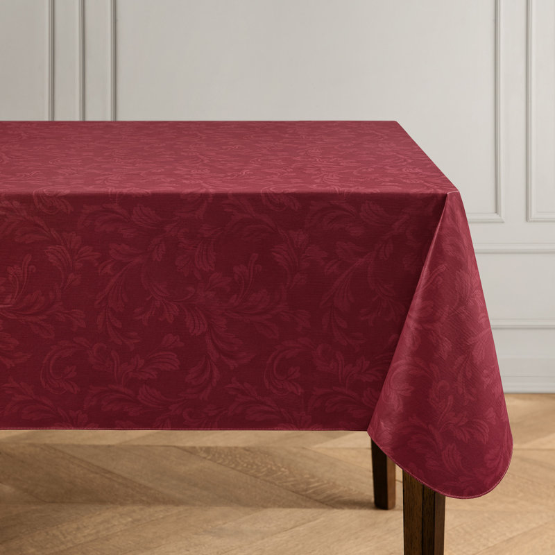 Nappe en vinyle Camile, 102 po x 60 po, Brique