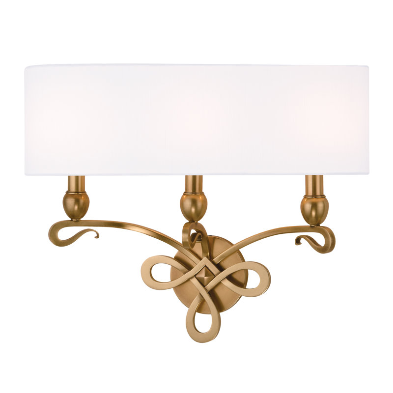 Pawling Armed Sconce, Aged Brass