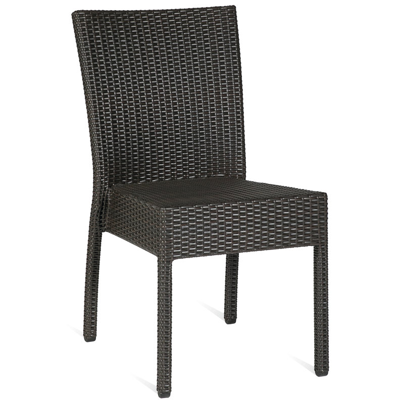 Jacksonport Stackable Outdoor Patio Dining Side Chair with Cushion