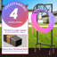 Support de boyau d'arrosage autoportant robuste
