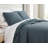 Pebble Quilted Oversized lightweight Prewash Microfiber Quilt Set-1622993475-1622993484