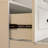White Multifunctional Lacquered China Cabinet Dining Cabinet - Glass Door + 2 Drawers