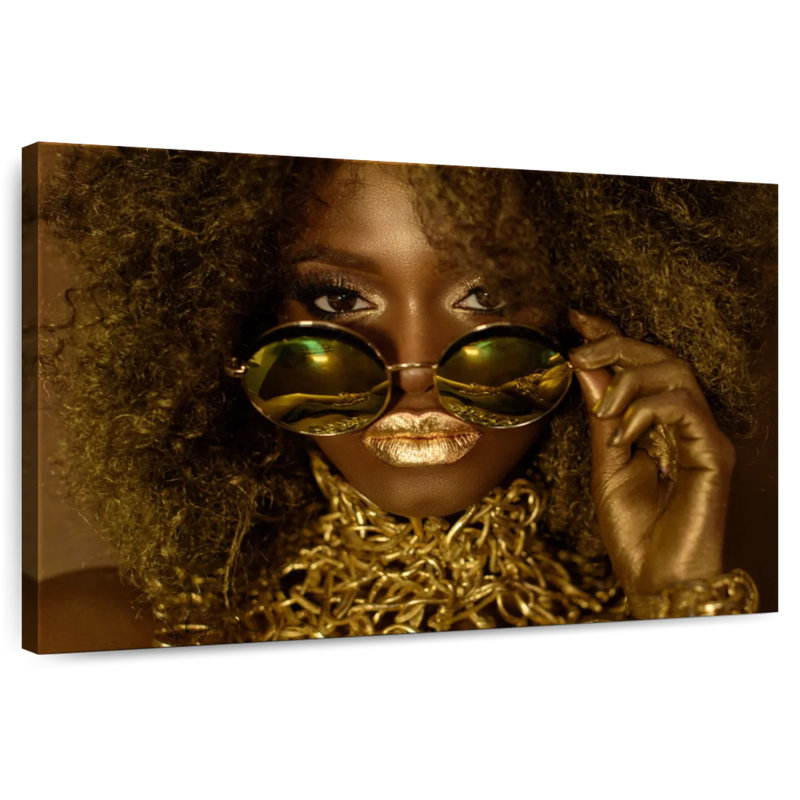 Leisha Golden Lady Fashion, H 24 po x l 36 po