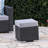 Relax Outdoors With Lounge Piece - Grey Silver, Pe +Iron, Waterproof, 16.01 In Tall Stylish Outdoor Addition Grey+Silver, & Iron, Width