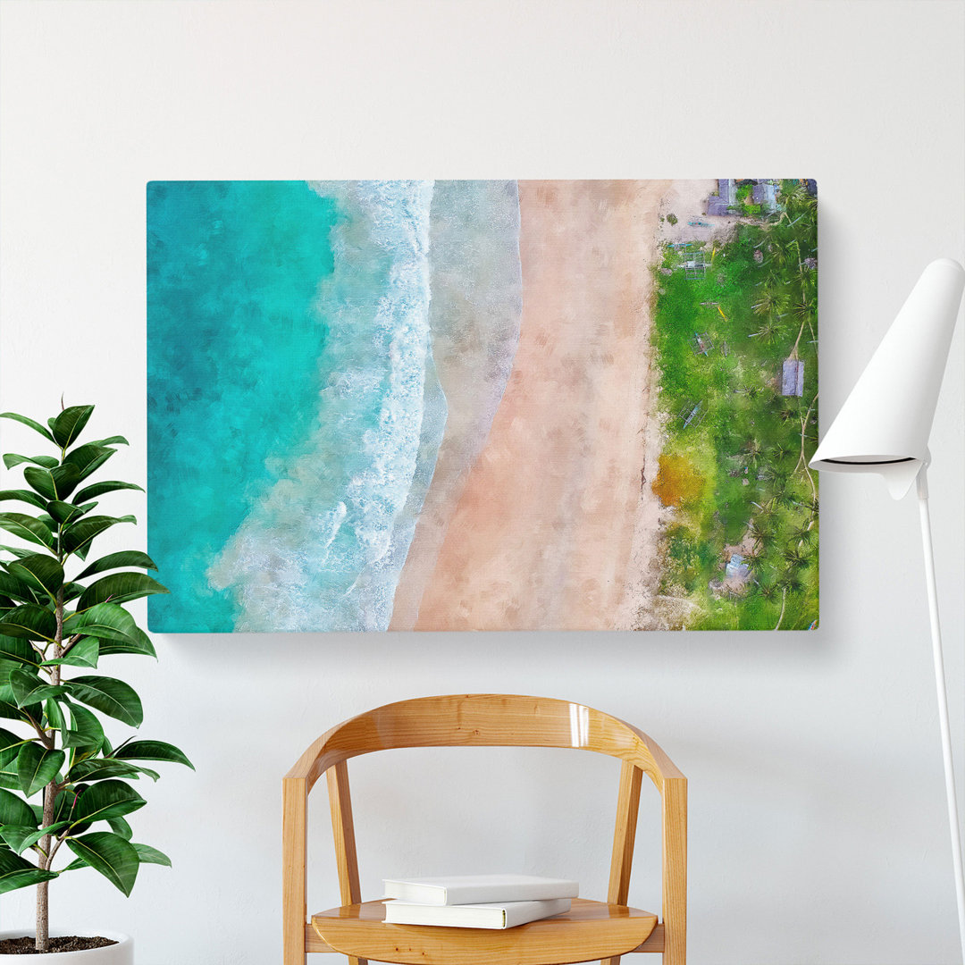 Nacpan Beach In El Nido Philippines - Wrapped Canvas