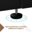1100 LBS Steel Umbrella Base With Locking Wheels For Large Offset Umbrellas