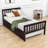Twin Size Platform Bed Frame with Trundle-1740958624