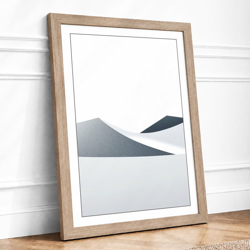 Terrain Minimalist - Print, A2 - 59.4 x 42.0 cm, Oak