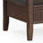 Acadian 48"W Solid Wood Transitional Coffee Table with 2 Drawers, Storage Shelf and Tapered Legs