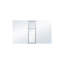 Armoire à pharmacie encastrée ou murale en aluminium avec miroir et étagère ouverte, dimensions : 60 po L x 36 po H-648476079-648476078