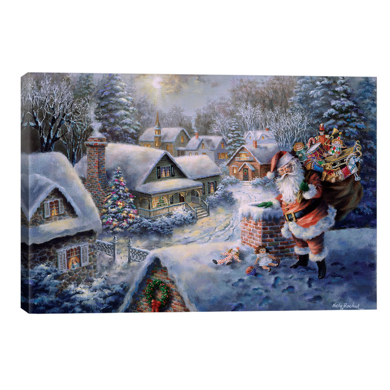 Bringing Joy And Happiness by Nicky Boehme - Print on Canvas, 66.04 cm H x 45.72 cm W x 3.175 cm D, No Frame