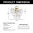 16.5'' Modern 5 - Light Flush Mount Ceiling Light