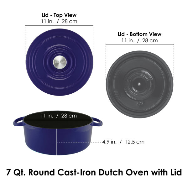 Le Creuset 5.5-Qt. Coastal Blue Cast Iron Round Dutch Oven, Created for  Macy's - Macy's