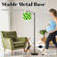 Lampe sur pied à arc avec abat-jour réglable vert et jaune