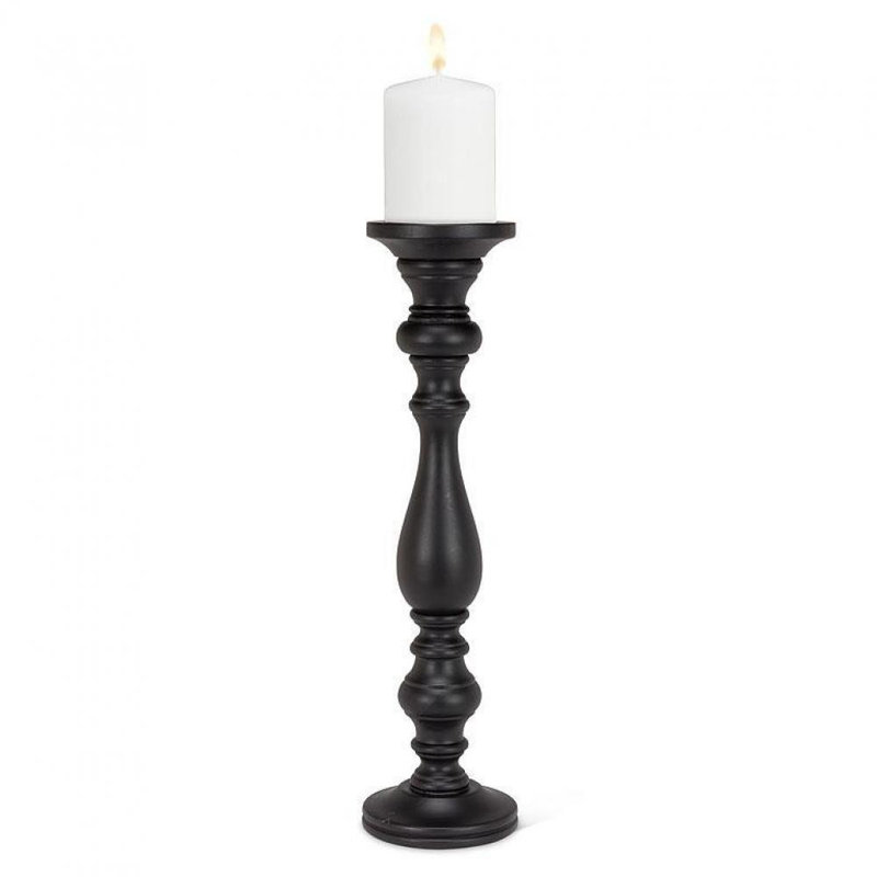 Tabletop Pillar, 18.5" H x 5" W x 5" D, Black