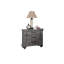 Table de chevet Modern 3 en chêne gris antique pour chambre à coucher