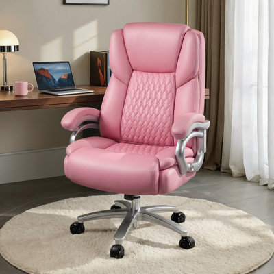 Chaise de bureau ergonomique grande taille, dossier haut, peut supporter jusqu'à 227 kg (500 lb)