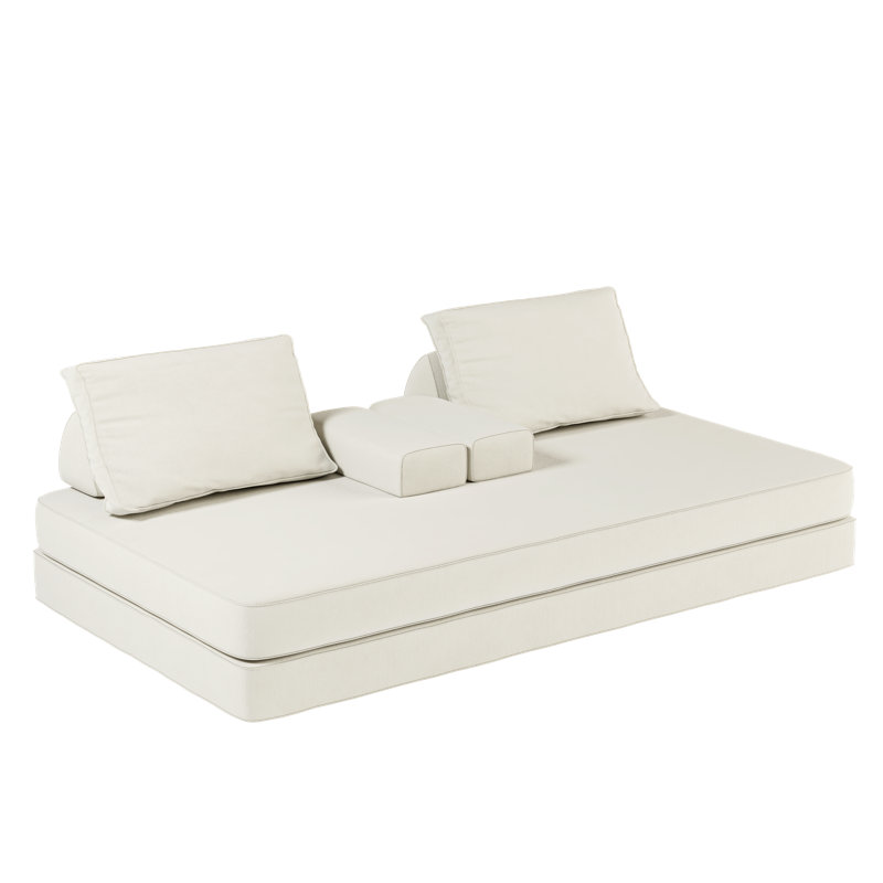 Dromae Multi Functional Futon Sofa Bed With Plush Corduroy Upholstery And Foam Frame