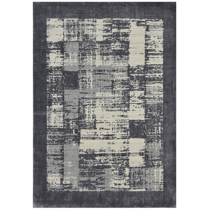 Area Rug in Silver