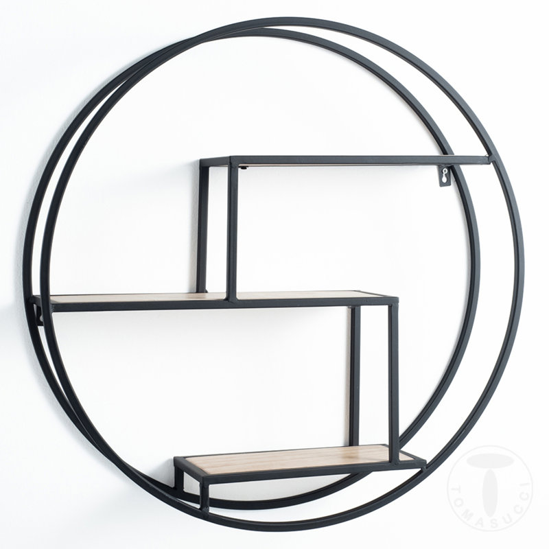 Cranesville 2 Piece Circle Floating Shelf