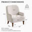 Upholstered Armchair with Footstool-885049401