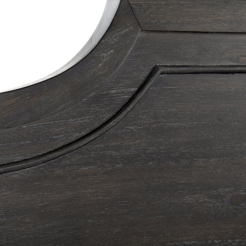 Alexandra Bed - Dark, King, Cerused Forest Black/Stained Gold