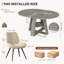 Ensemble de table et chaises de salle à manger extensible ronde à ovale Fecteau-132789860-132789864