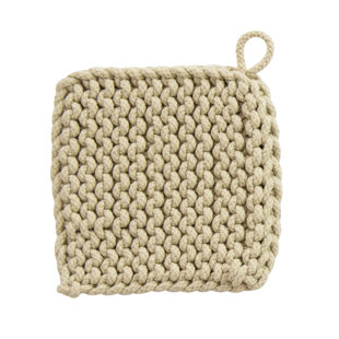 Square Cotton Crocheted Potholder