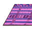 Tapis mauve lavable à la machine Mid-Century Modern 741-990035647