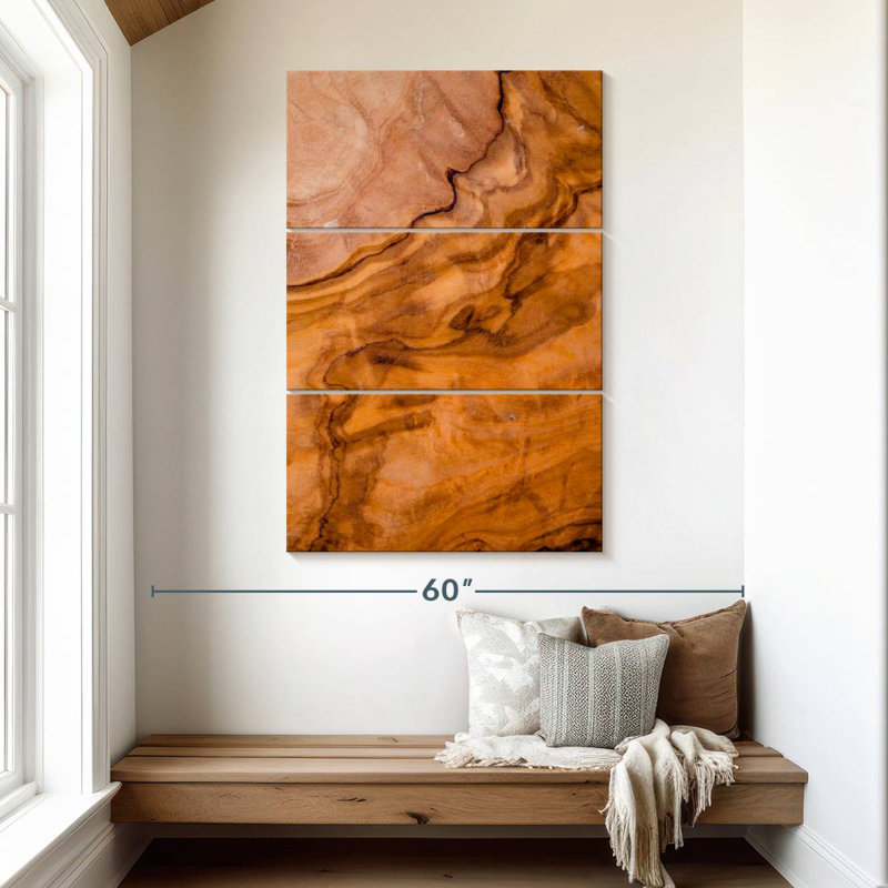 Motifs de bois franc, H 50 po x l 32 po