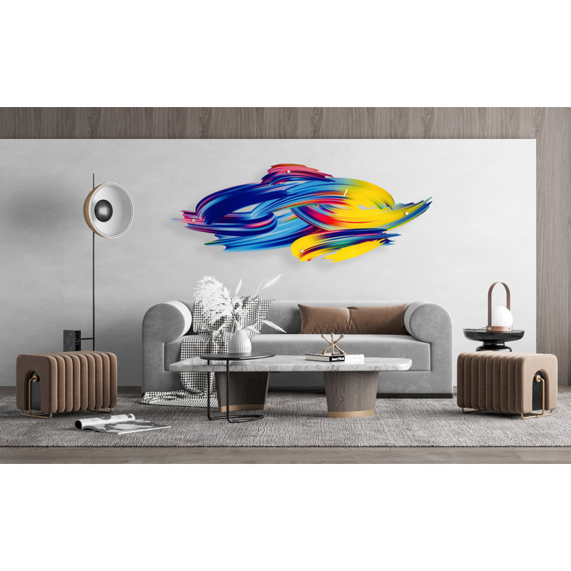Décoration murale brosse, H 80 po x l 32 po x P 1,25 po