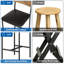 4 tabourets de bar de 37 po avec tabourets de bar et repose-pieds rembourrés en polyuréthane brun-124429701