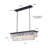 Dimmable Tiered Rectangle Chandelier With Crystal Accents-716270746-792016061