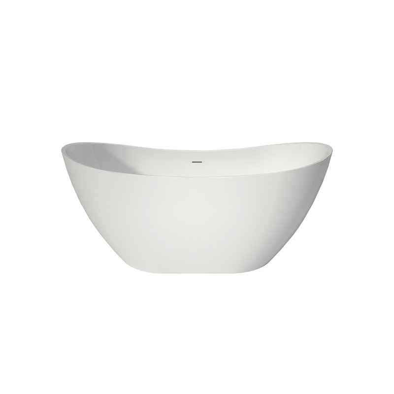  Acrylic Free Standing Bath Tubs, Stand Alone White Soaker Tub