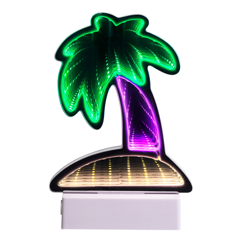 LED Lighted 3D Palm Tree Tunnel Light - 8"