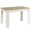Table de salle à manger blanche moderne en bois avec deux bancs, ensemble de trois pièces, bureau d'écriture