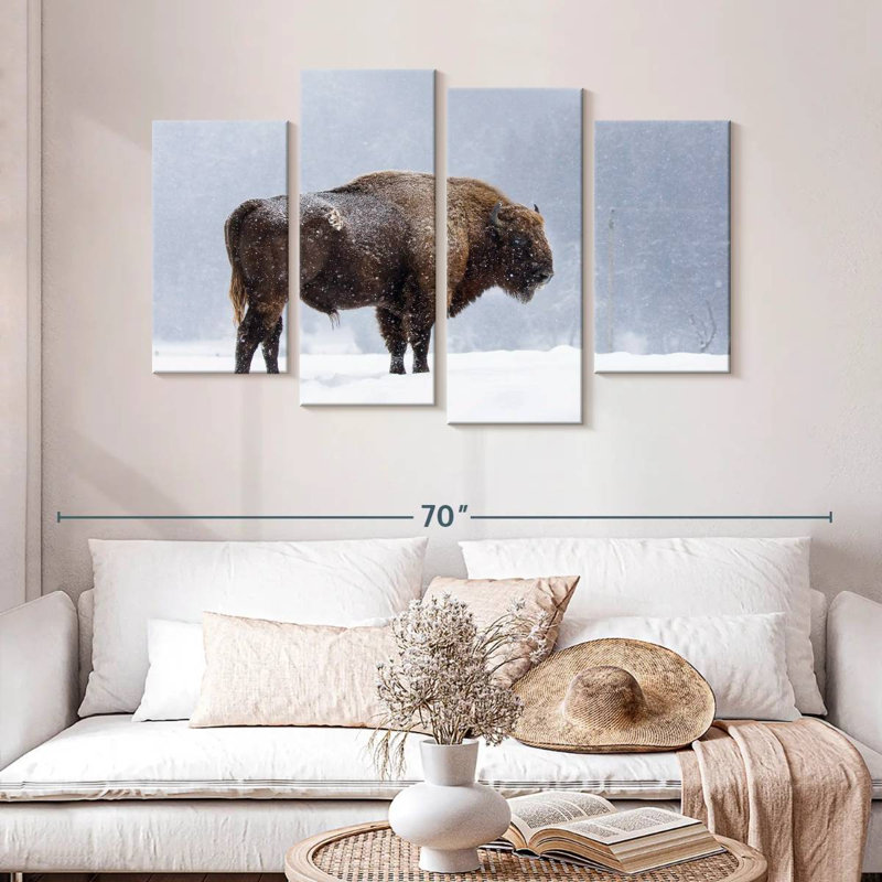 Brampt Romanian Bison, 32" H x 52" W